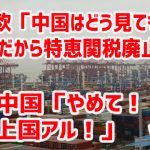 米欧「中国はどう見ても先進国だから特恵関税廃止な」 中国「やめて！途上国アル！」　ｗ